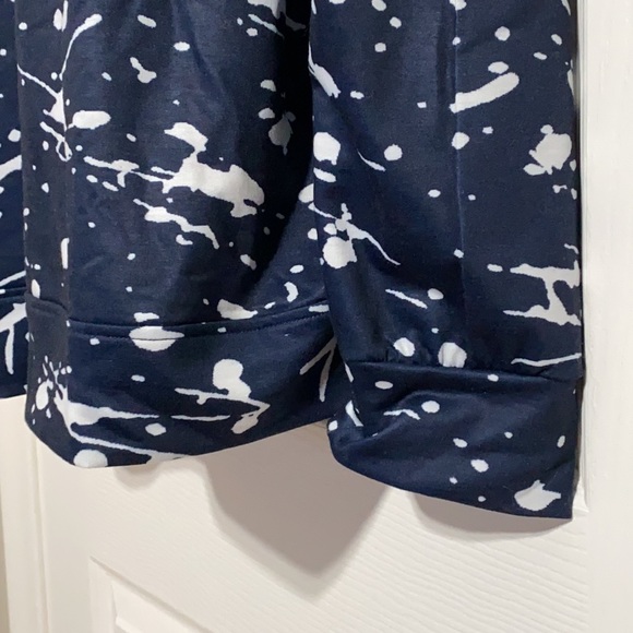 BTFBM Navy Paint Splatter Crew Neck Sweatshirt Sz 2XL - Picture 5 of 9